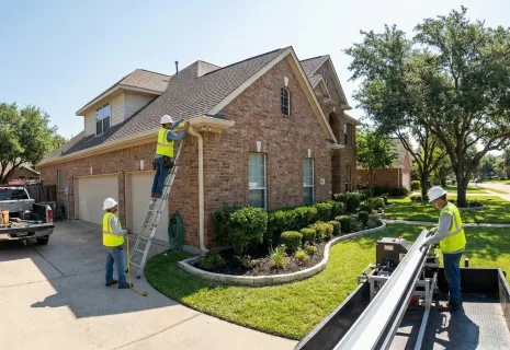 roof gutter installation